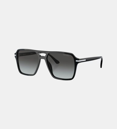 Rectangular Double-bridge Sunglasses 55