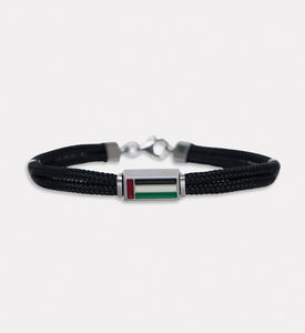 Nomination United Arab Emirates Cord Steel Enamel Bracelet, Packshot View