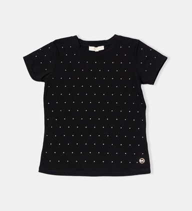 All-over Studs Logo-medal T-shirt