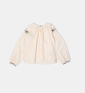 Long-sleeve Embroidered Top