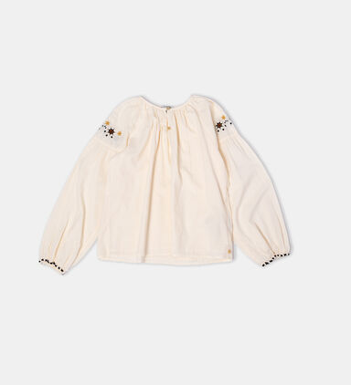 Long-sleeve Embroidered Top