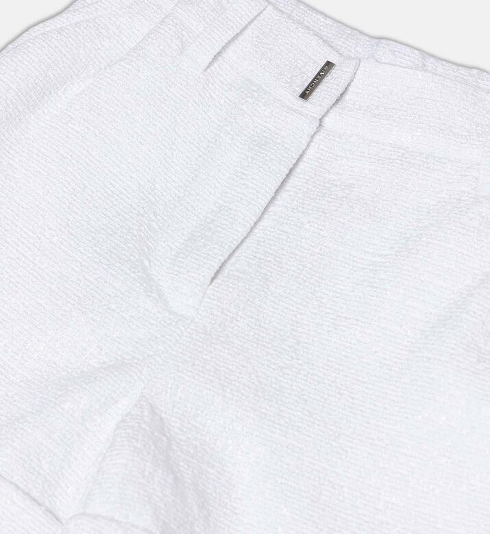 Rolled Hem Twill Shorts