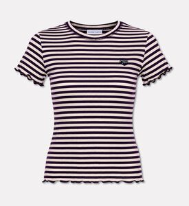 Maison Labiche Striped Lettuce-edge Top, Packshot View