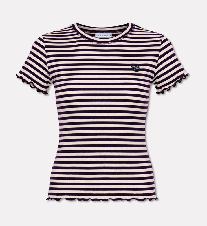 Maison Labiche Striped Lettuce-edge Top, Packshot View
