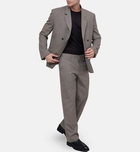 Wool Tailored-fit Suit Pants