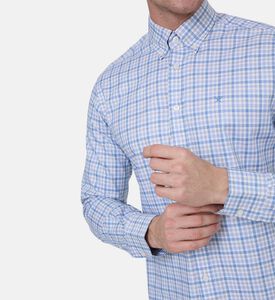 قميص بمربعات بقصة مفصلة