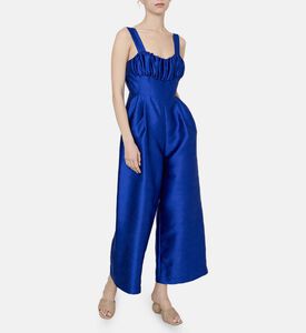 Satin Sleeveless Jumpsuit