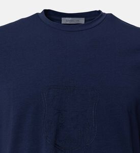 تي شيرت قطن جيرسي بشعار الماركة