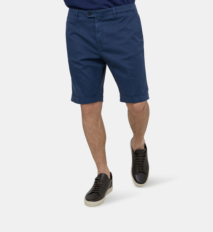 Stretch Cotton Bermuda Shorts