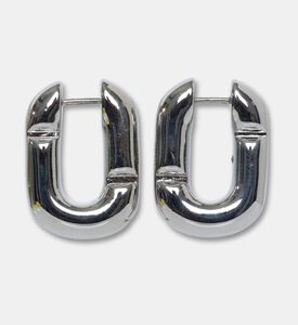 Marc Jacobs Erngs Huggie Hoops, Silver, Packshot View