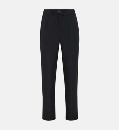 Drawstring Waist Relaxed-fit Trousers