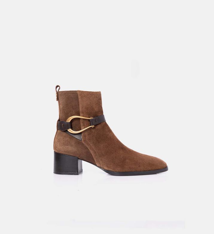 Roberto Festa Cala Suede Ankle Boots, Dark-brown, Eu-41, Packshot View