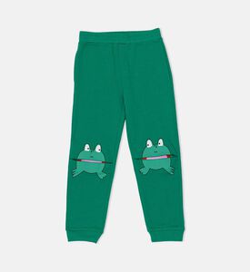 Frog Knees Print Pants