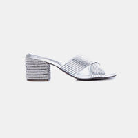 Rhinestone Embellished Mules