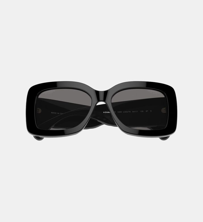 Acetate Square Frame Sunglasses