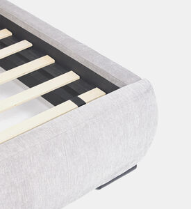 Home Deco and More Palima Upholstered Bed, Grey, 180x200-cm, Packshot View