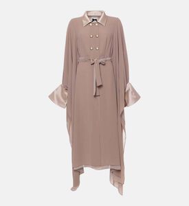 Edward Achour Paris Self-tie Waist Belt Longline Dress, Packshot View