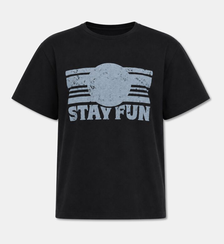 Ba&sh Sunny Printed Short-sleeve T-shirt, Grey, Xs, Packshot View