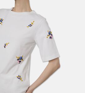 Beatrice B Embroidered Short-sleeve T-shirt, Model View