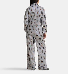Polo by Ralph Lauren Bear-print Button Closure Pajama Set, Model View