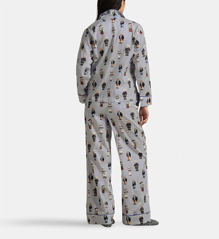 Polo by Ralph Lauren Bear-print Button Closure Pajama Set, Model View