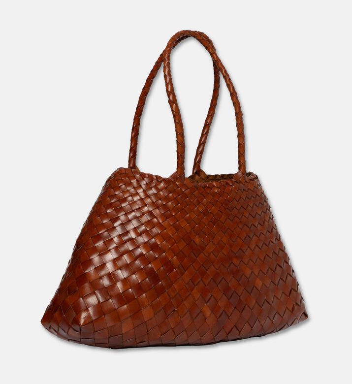 Dragon Diffusion Santa Croce Big Leather Bag, Light-brown, Packshot View