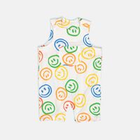 Multicolored Smile Rainbow Baby Romper