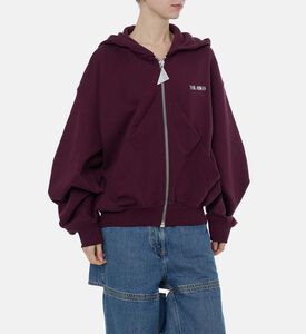 بلوزة مطرزة بغطاء رأس