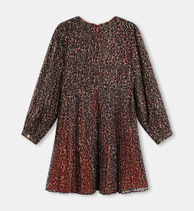 فستان بأكمام طويلة وخصر مطاطي