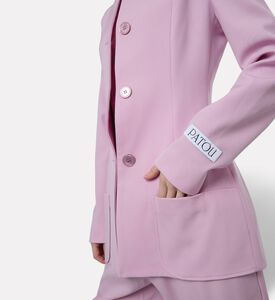 Patou Fitted Botton-down Jacket, Model View