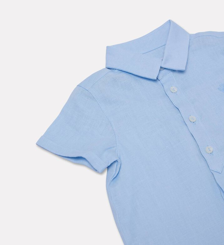 Tartine et Chocolat Linen-blend Short-sleeve Shirt, Packshot View