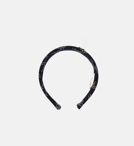 La Mia Bambina Geometric-print Headband, Black, Packshot View