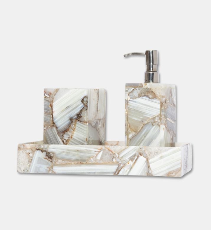 Home Deco and More Agatha Marble 4-piece Bathset, Packshot View
