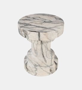 Versmissen Spindle Glass Fiber Concrete Stool, Packshot View