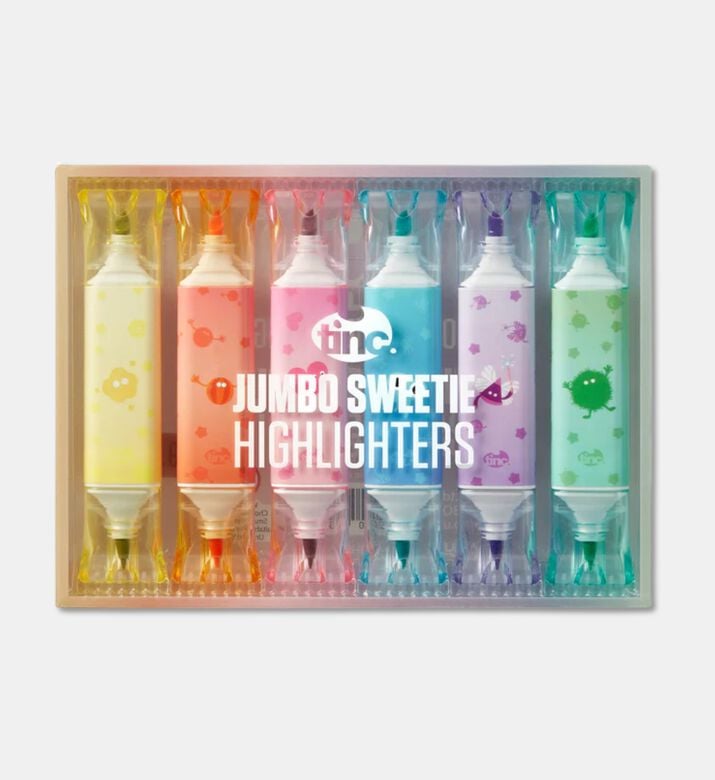 Tinc Double-ended Jumbo Highlighters Set, Packshot View