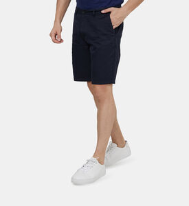 Scotch and Soda Garment-dyed Cotton Chino Shorts, Navy, 36, Model View