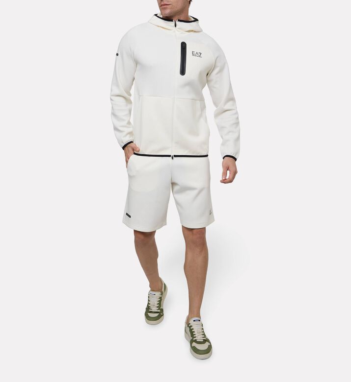 EA7 Cotton Hooded Sweatshirt, Model View