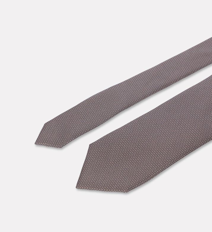 Corneliani Micro-pattern Silk Tie, Packshot View