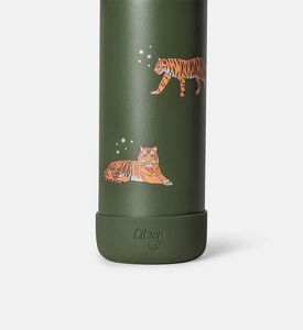 زجاجة مياه بطبعة اسود