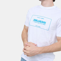Rubber-look Graphic Short-sleeve T-shirt