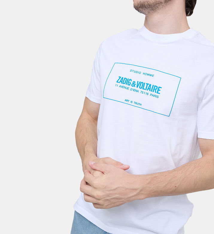 Rubber-look Graphic Short-sleeve T-shirt