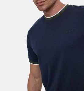 Hackett London Stripe-print Short-sleeve T-shirt, Navy, L, Model View