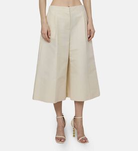 بنطال واسع عالي الخصر