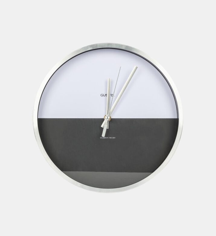 Aluminium Rounded Wall Clock- 28 Cm