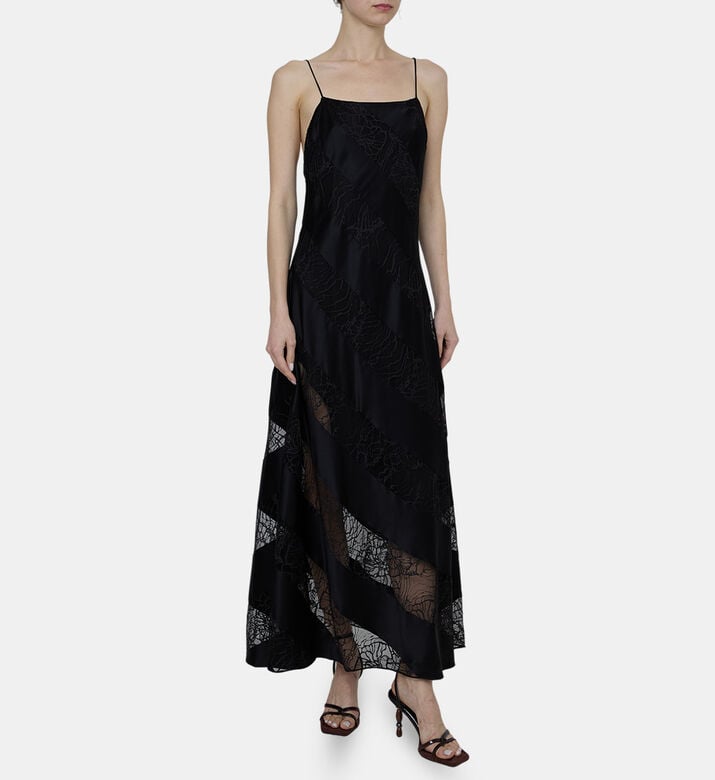 Diagonal Long Dress