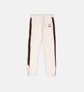 بنطال بثلاثة جوانب بنقشة مربعات