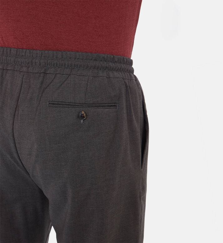 Pal Zileri Textured Straight-leg Lounge Trousers, Light-grey, 48, Model View