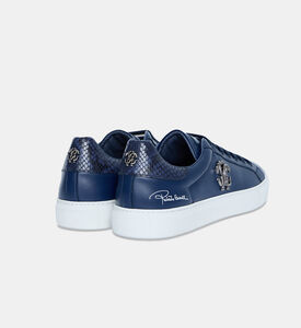 Rc Monogram Snakeskin Low-top Sneakers