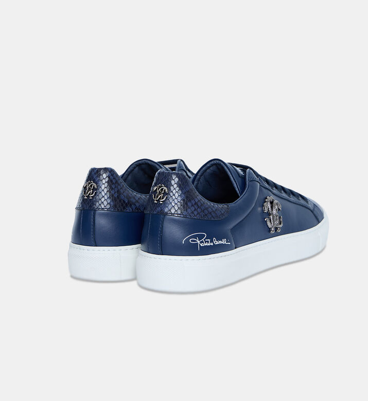 Rc Monogram Snakeskin Low-top Sneakers