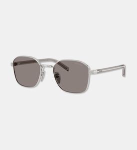Prada Silver Metal Frame Square-shaped Sunglasses, Packshot View